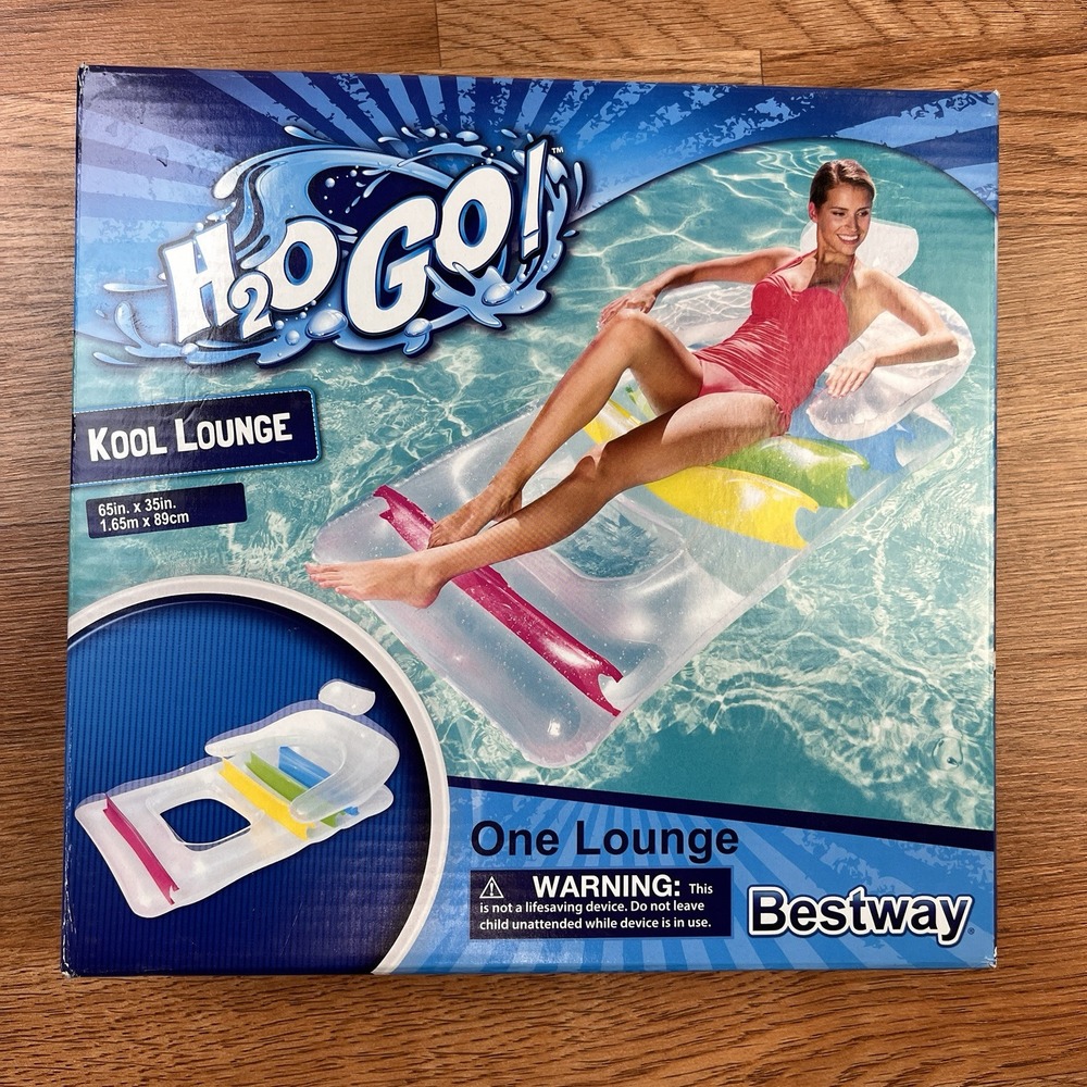 Bestway H2O Go! Kool Lounge Inflatable Pool Raft Chair Float Adult NEW